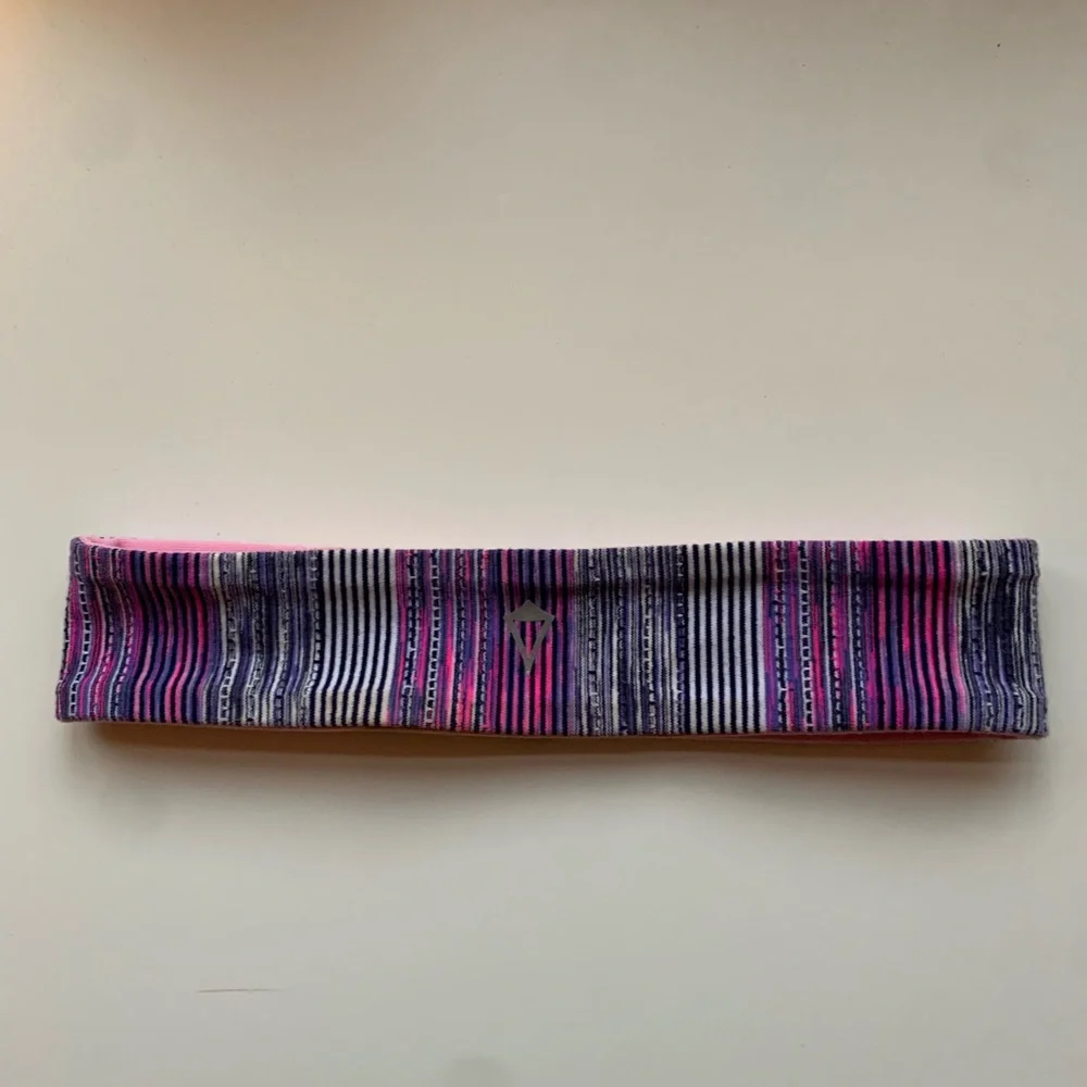 Ivivva by Lululemon Striped Pink and Purple Headband